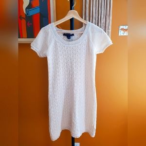 Mini Cream Crochet French Connection Dress